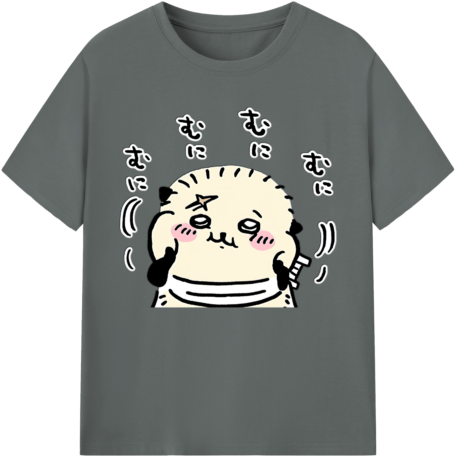 （画像用） ちいかわ ラッコ Chii-kawa Sea otter 綿100％ メンズ半袖Tシャツ｜肌触りやわらか＆通気性